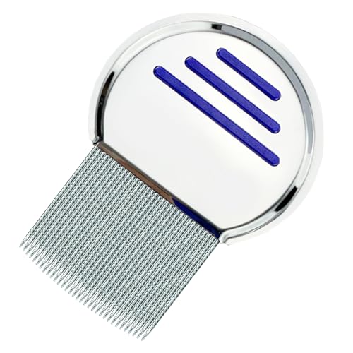 Momowin Peinado de piojos, quitando parásitos como liendrera piojos, pulgas arrancadas, un peinado de pezones de piojos de acero inoxidable ultrafino, adecuado para bebés, niños, adultos y mascotas.