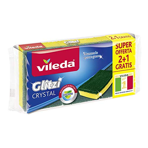 Vileda Glitzi Sponges with Nail Protector [European Import] - 12 Sponges