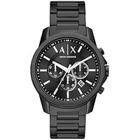 A|X Armani Exchange Men's Chronograph Black Stainless Steel Analog Watch