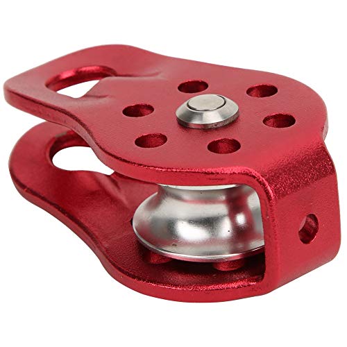 Polia de escalada de metal ao ar livre, polia única de escalada, recreação para esportes industriais