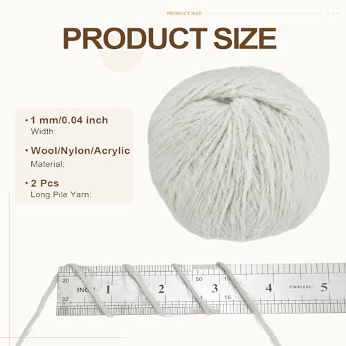 Hilo Mohair Peso Encaje 2 Madejas para crochet 3