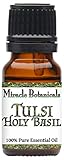 Miracle Botanicals Tulsi Holy Basil Essential Oil - 100% Pure Ocimum Sanctum - Therapeutic Grade - 10ml