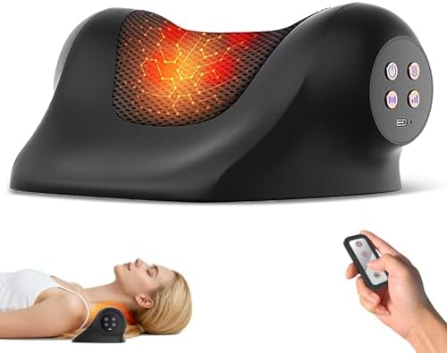 RINGCO Neck Massager with Heat, Red Light & Vibration Adjustable,...