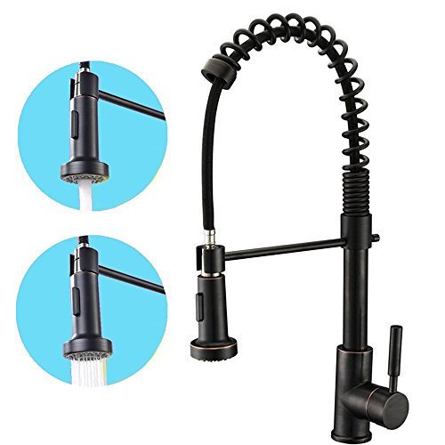 Weirun Kitchen Sink Pull Down Faucet Pull-Out Spray Head Replacement Part Sprayer, Oil Rubbed Bronze #TOP4