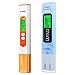 Medidor de pH Homkity, pH/TDS/EC/Temperatura 4 en 1, Medidor de pH para Piscinas, Medidor de Calidad del Agua con Pantalla LED, Medidor de Conductividad para Agua Potable/Piscinas/Scuario/Laboratorio