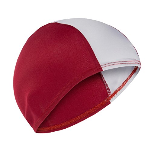 Fashy - Bonnet de bain en tissu pour adultes et enfants, - Rosso/Bianco Cover