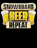  Snowboard Beer Repeat: Snowboard Beer Repeat Funny Snowboarder Mountain Party Blank Comic Book Notebook - Kid\'s Storyboarding (120 Comic Template ... 11\") Draw Your Own Graphic Novel Anime Manga