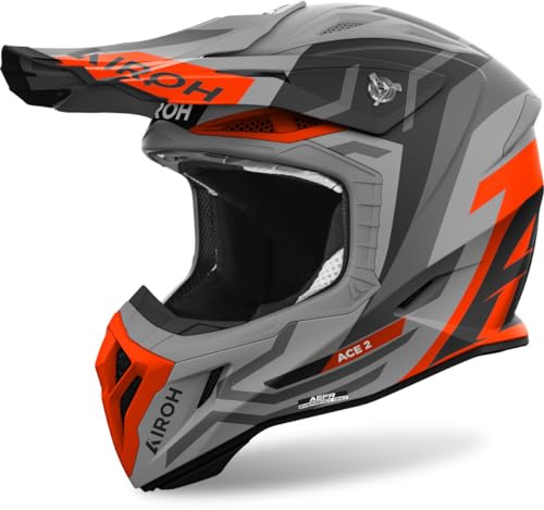 AIROH CASCO OFFROAD AVIATOR ACE 2 GROUND ORANGE MATT S