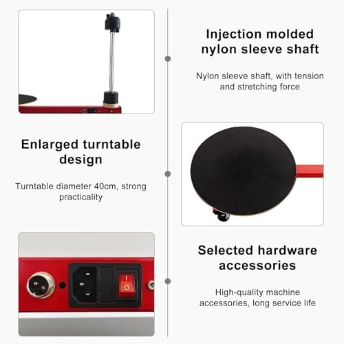 Electric Stretch Film Dispenser, Semi-Automatic Industrial Wrapper, 27.5in Width, 220lbs Load Capacity, Efficient Bench Stretch Film Machine for Packaging and Shipping