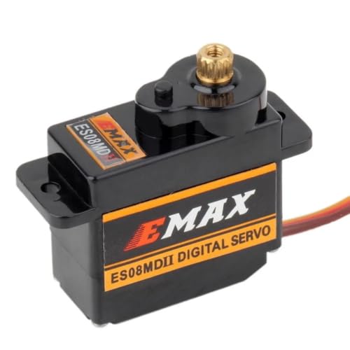 SPARKHOBBY ES08MDII Metal Digital Servo 12g Waterproof Servo with Gears Uesd for EMAX Servos for RC Car Helicopter Boat Airplane Accessories (1 PC ES08MDII)
