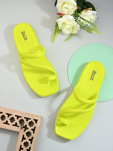 Image of DOCTOR HEALTH SUPER SOFT Premium Women's Trendy Triple Strap EVA Slippers | Soft, Open-Toe, Lightweight Daily Comfort Slides, Open-Toe Slippers for Home & Outdoor