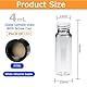 ALWSCI 144 Stück Glasfläschchen 4mL Probe Klarglas Fläschchen, Probenahme Glasflaschen mit Schraubverschluss, natürliche PTFE/weiß Silikon Liner Probe Behälter Labor Fläschchen 15x45mm
