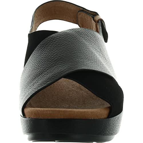 Lori X-Band Leather Sandal Black / 6.53