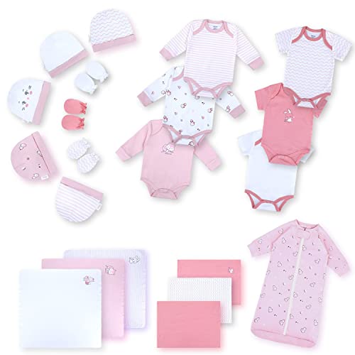Image of DOKMA Layette Gift Set for Baby Girls, Baby Essential 21 Piece Layette Set for Newborns and Infants, 0-3 Months - 7,87x7,87x5,11 Inches