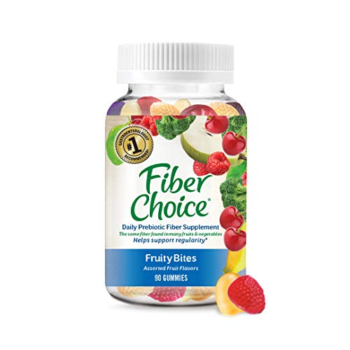 Fiber Choice Fruity Bites Daily Fiber Gummies, #1 Gastroenterologist Recommendedⱡ, Helps Support Regularity*