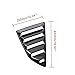 OSIAS Rear Quarter Side Window Scoop Louvers Sun Shade Cover Wind Vent Air Deflector Decoration Exterior Accessories for Ford Mustang 2015-2022