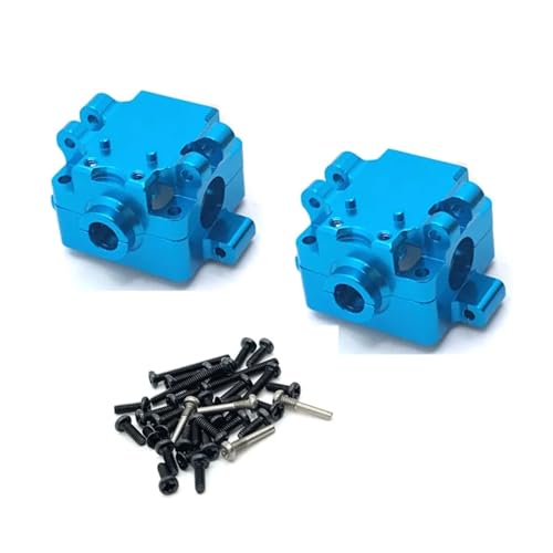 Boîte de vitesses WLtoys 1/28 métal bleu pour K969 K989 284131 P929 pièces rechange 2 Pièces