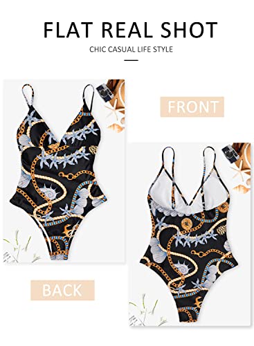 Women's Vintage Padded Push Up One Piece Swimsuits Tummy Control Bathing Suits Plus Size Swimwear Metal 2Xl #TOP4