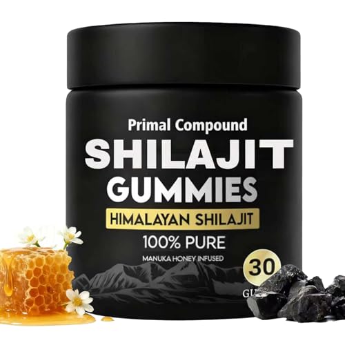 PRIMALHERBS Primal Compound Shilajit Gummies for Men - Energy Support, 30 Gummies