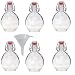 Produktbild Viva-Haushaltswaren - 6 Glasflaschen 200ml mit Bügelverschluss / Feldflasche zum Selbstbefüllen, inkl. einem Einfülltrichter Ø 7cm