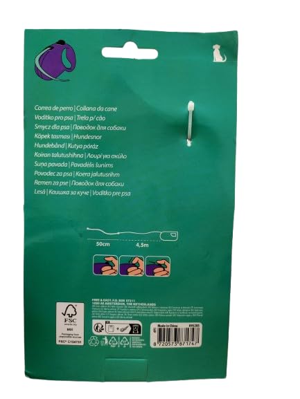 Correa para perros extensible – gris claro – 5 m hasta 20 kg