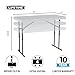 Lifetime Commercial Height Adjustable Folding Utility Table, 4-Foot