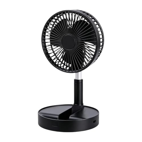 Portable Standing Fan - 185-Degree Tilt Wind Blower | Silent Foldable