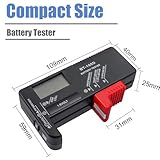 Mesee Digital Battery Tester, Battery Volt Checker Multi Size Battery Capacity Tester for AA AAA C D 9V 1.5V Button Cell Batteries (Requires No Battery to Operate) - Image 3