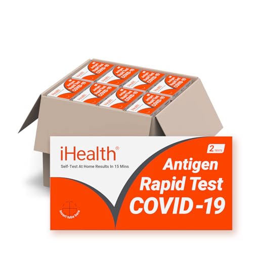iHealth COVID-19 Antigen Rapid Test, 90 Packs, 180 Tests Total,