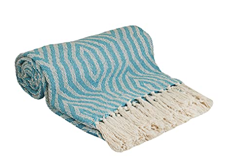 Türkise Überwurfdecke | Überwurfdecke für Couch, Sofa | Überwurfdecke für Schlafzimmer | Bauernhaus-Überwurfdecke | gemütliche, leichte dekorative Tagesdecke für Bett | Wohndecke | Strickdecke Cover