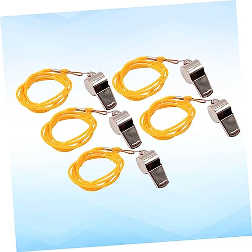 Silbatos deportivos de acero inoxidable 5 unidades miniatura 6