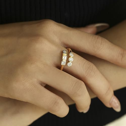 AGVANA Empowered Light 0.63 Ct. Tw. Lab-Grown Diamond Eternity Band Ring in 14K Solid Gold Promise Anniversary Wedding Band Ring | Stackable Rings for Women (D-E Color, VS Clarity)2