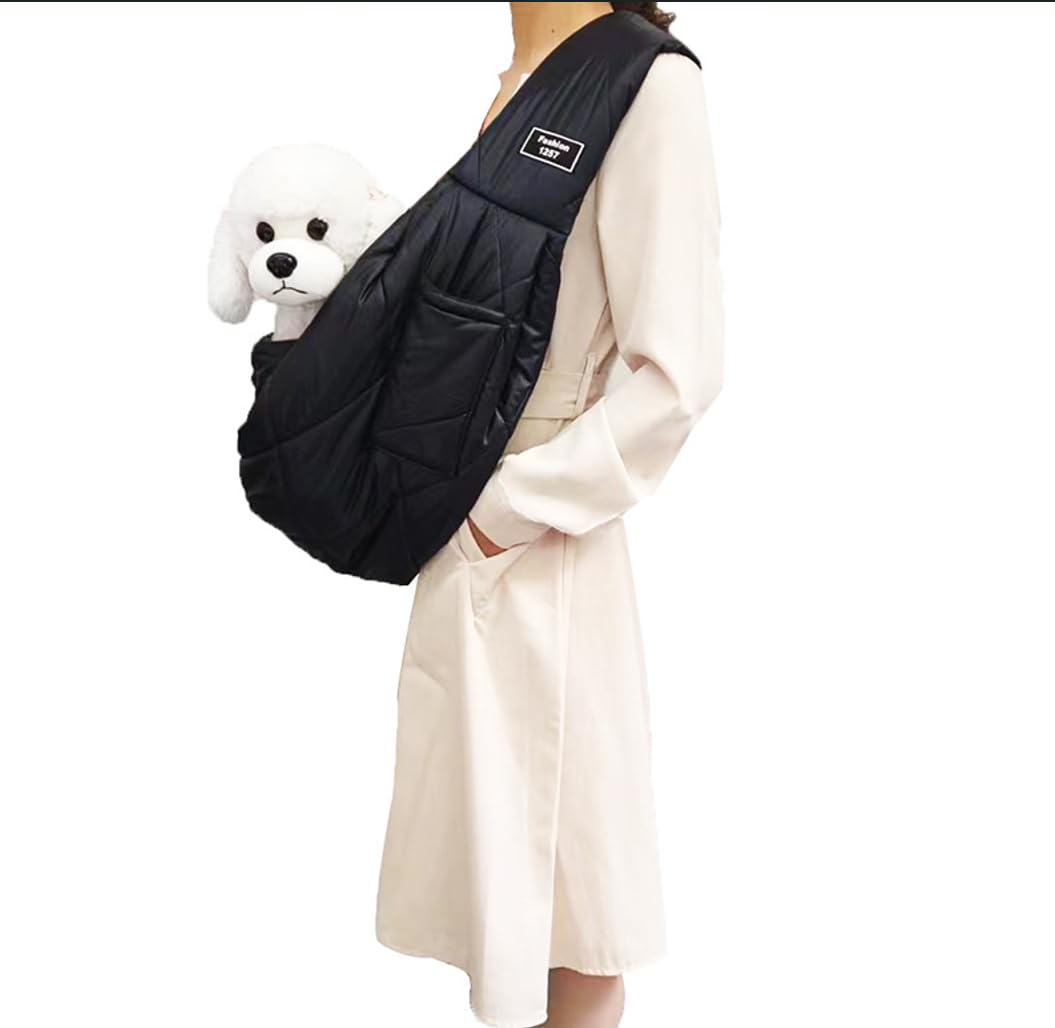 CYBERNOVA Small Pet Dog Cat Sling Carrier for 3-15lbs - Image 3