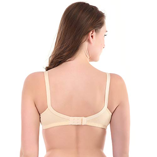 Image of Women Maternity Non Padded Bra - Made of Pure Cotton Full Coverage Non Wired Seamless Pushup Soft Cup for T-Shirt Saree Dress Sports Garment for Daily Use Everyday