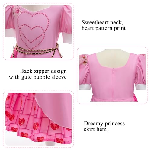 Disfraz rosa para niñas talla 110 (4-5 años) miniatura 4