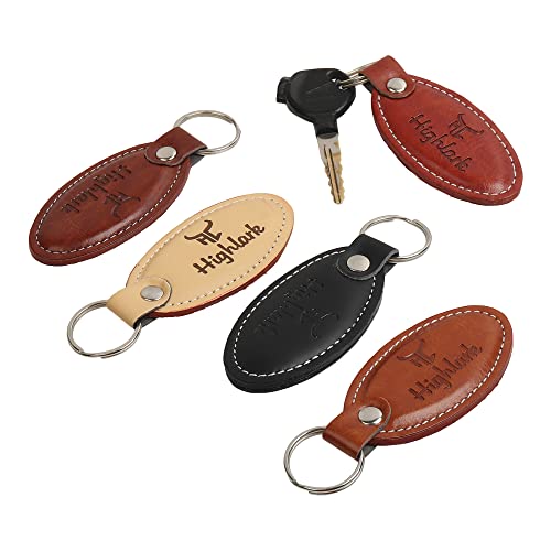 Image of Signature Leather Finish Keychain for Men & Women | Durable Metal Key Holder for Car and Bike Keys | Elegant Everyday Accessory