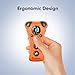 PawBehave Adjustable Ultrasonic Dog Trainer – World's First Variable Frequency Pet Behavior Corrector with 10 Level Ultra Sound, 18 Dog Whistles, Anti-Bark Flashlight, Humane Dog Deterrent (Orange)