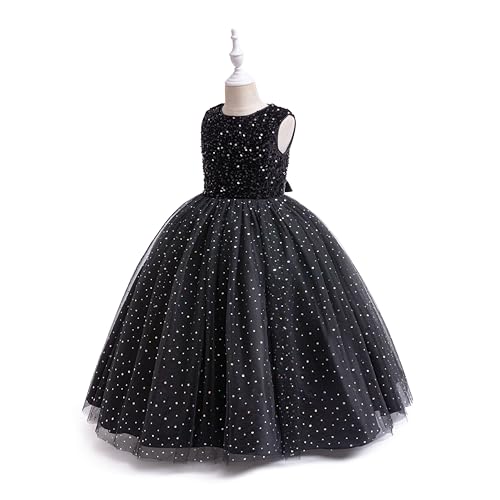 Glamulice Christmas Flower Girls Sparkle Tulle Dress Vintage Dresses Kids Holiday Party Photo Shoot Ball Gown3