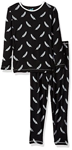 KicKee Pants Girls' Print Long Sleeve Pajama Set Prd-kplp108-mnffey