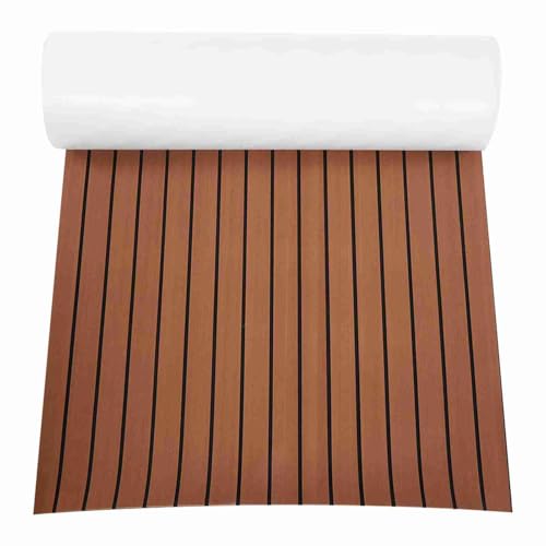 Ejoyous Boat Fußmatten Teak Yacht Floor, Sheet Boat Flooring Eva Anti-Spill Schaumboden, Yacht Floor Protection & Dekorieren