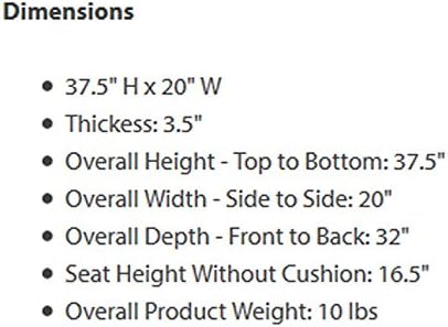 Vista 12 de ONIVA - a Picnic Time Brand - Ventura Reclining Stadium Seat with Back Support, Bleacher Seat