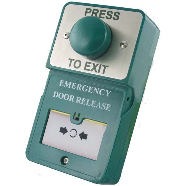 Punto Di Chiamata Emergenza Resettabile SecureMyDoor Con LED E Sonoro | Montaggio Superficiale 12-24V | Per Porte Magnetiche E Elettroniche
