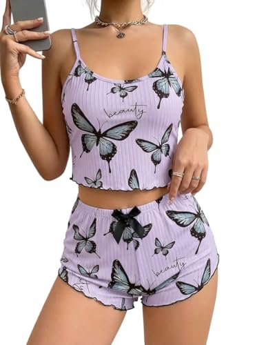 Image of SGC SWEDEN Women's Babydoll Lingerie Set with Boyshorts Panty, Cotton Blend, Multi-Colour, Free Size, 30-36 Inches, Adjustable Straps