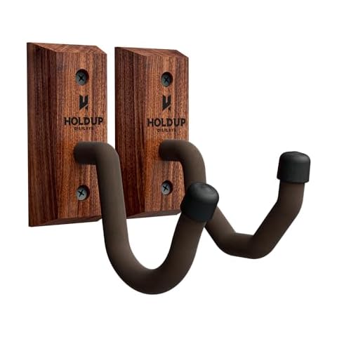 Hold Up Displays Gun Wall Mount, AR Wall Mount, Rifle Wall Mount, Shotgun Holder, Bow Wall Hanger, Gun Hooks for Wall, Walnut Hardwood Gun Display from Wisconsin - Made in USA Cover