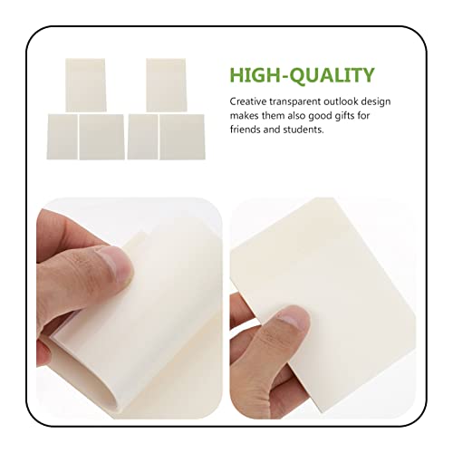 TOYANDONA 6 Pcs Transparente Notepad Memorando Impermeável Auto- Adesivo Memo Removível Adequado par