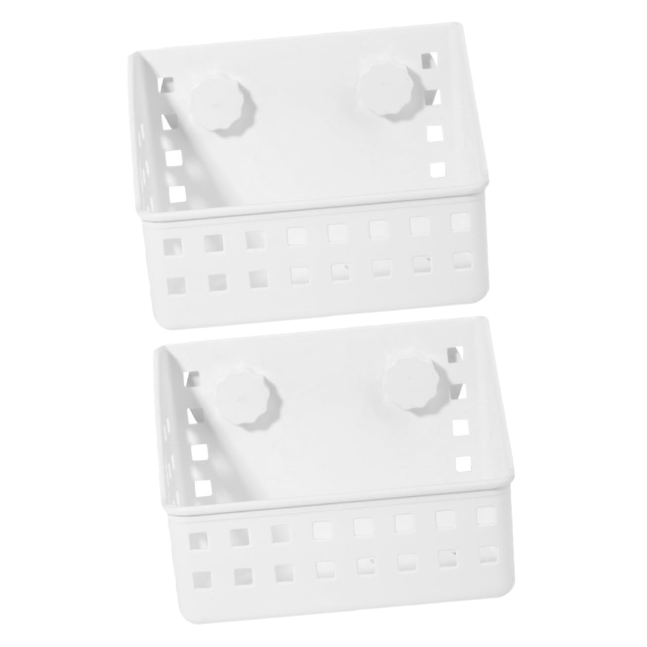 Mangeoire Suspendue pour Lapin, Lot de 2, Plastique Blanc