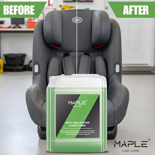 Image of Maple Car Care Vinyl & Leather Conditioner (5 Litre) | Car Interior Cleaner & Protectant for Leather Seats, Dashboard & Upholstery | UV Protection, Restores Shine & Non-Greasy Finish