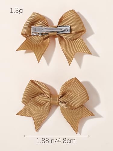 Set de 24 Pinzas para Cabello con Moños de 2 pulgadas Mini Barrettes Cinta Clips de Cocodrilo Accesorios de Pelo para Mujeres y Jóvenes miniatura 6