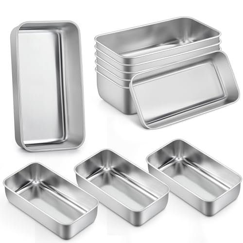 P&P CHEF 9-inch loaf pan set, 10 pcs, stainless steel baking pans