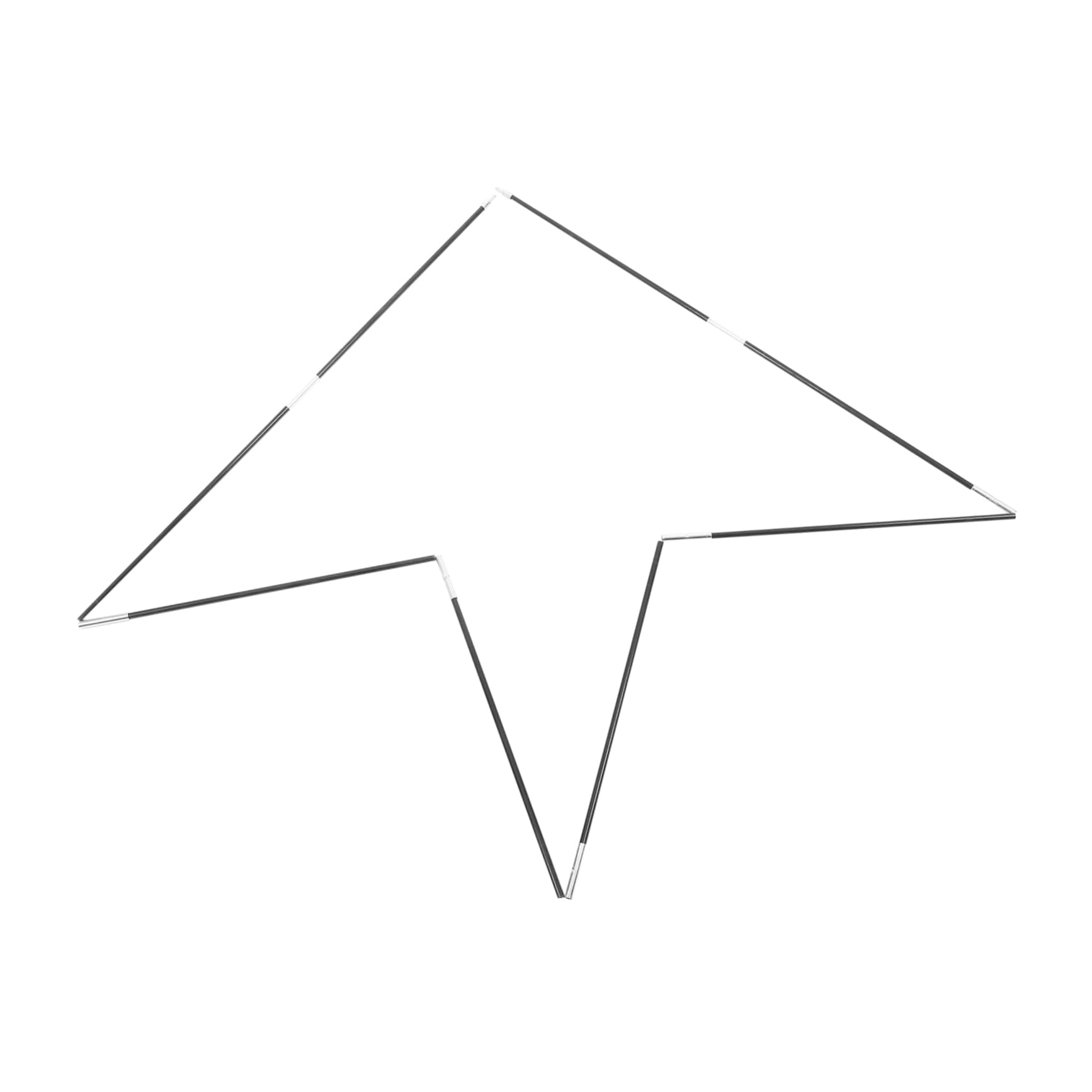 WOONEKY 2 pièces Kit Poteaux de Tente de Support et pour Camping Remplacement de Barres pour Tentes Accessoires Extérieurs Polyvalents